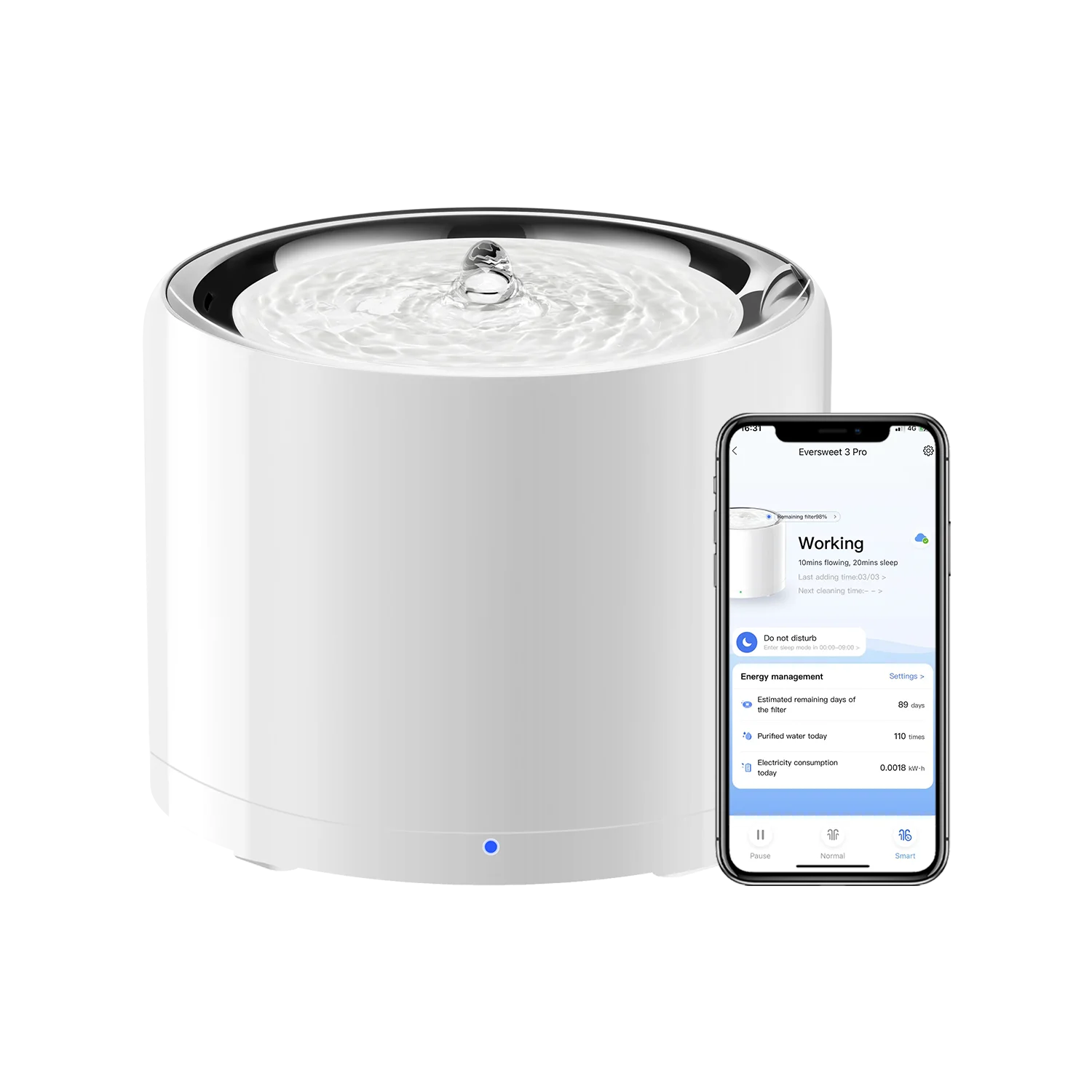 Automatic Pet Feeder - Fuente de agua inteligente para mascotas