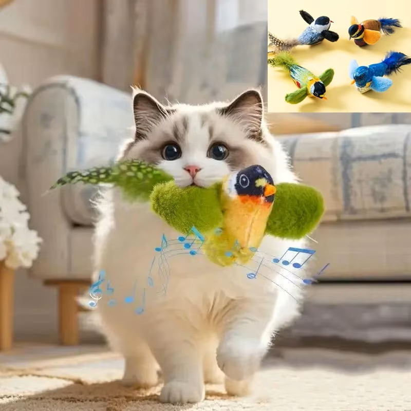 Catnip Toys - Juguete Interactivo de Pájaros para Gatos,