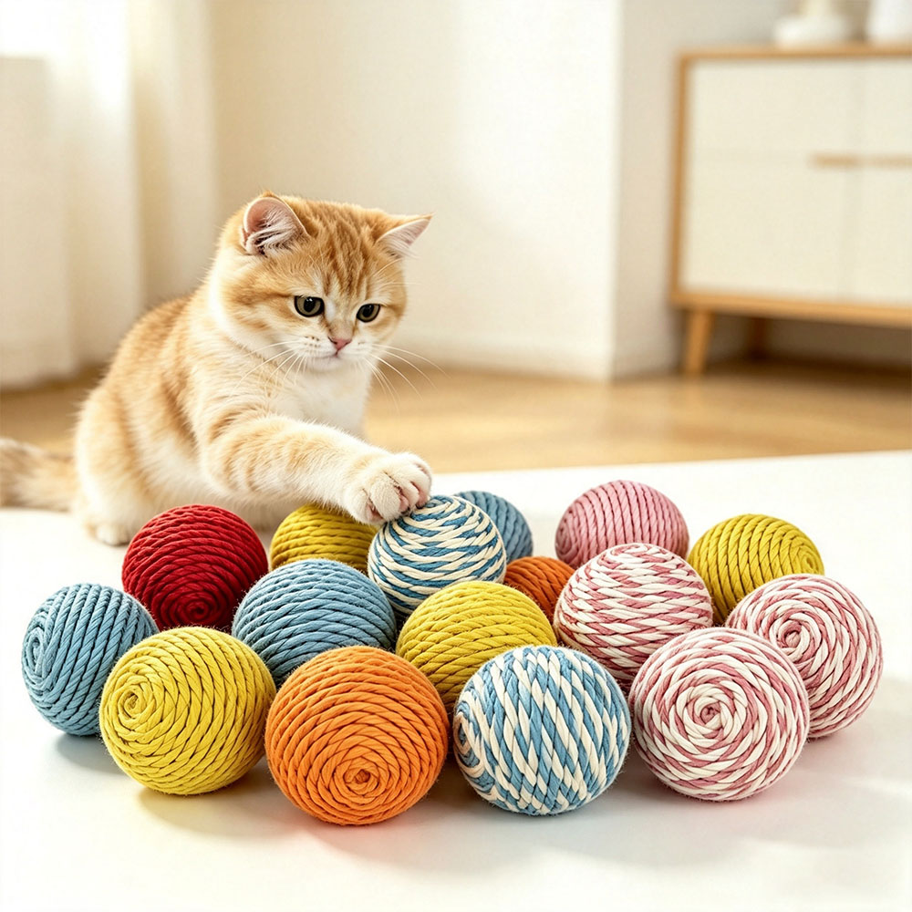 Catnip Toys - Juguete para Gato de Sisal Colorido,