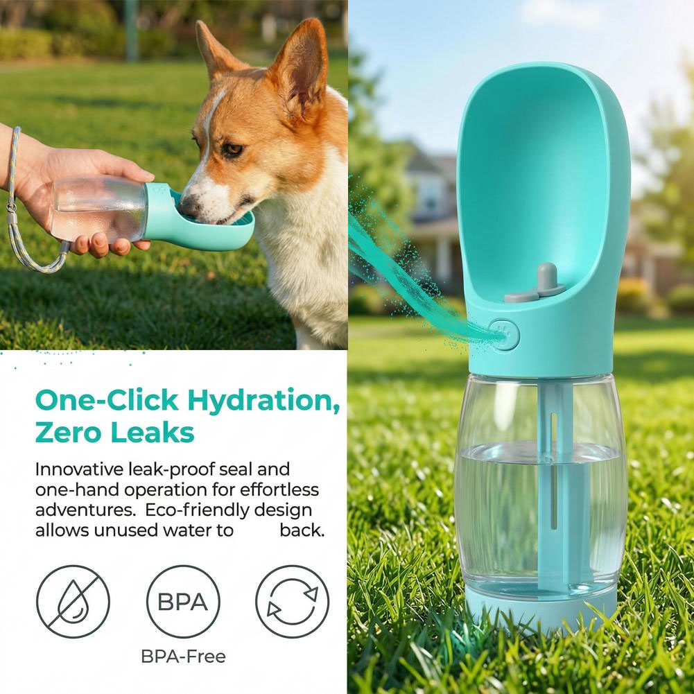 Pet Supplies Plus - Botella de Agua Portátil para Perros,