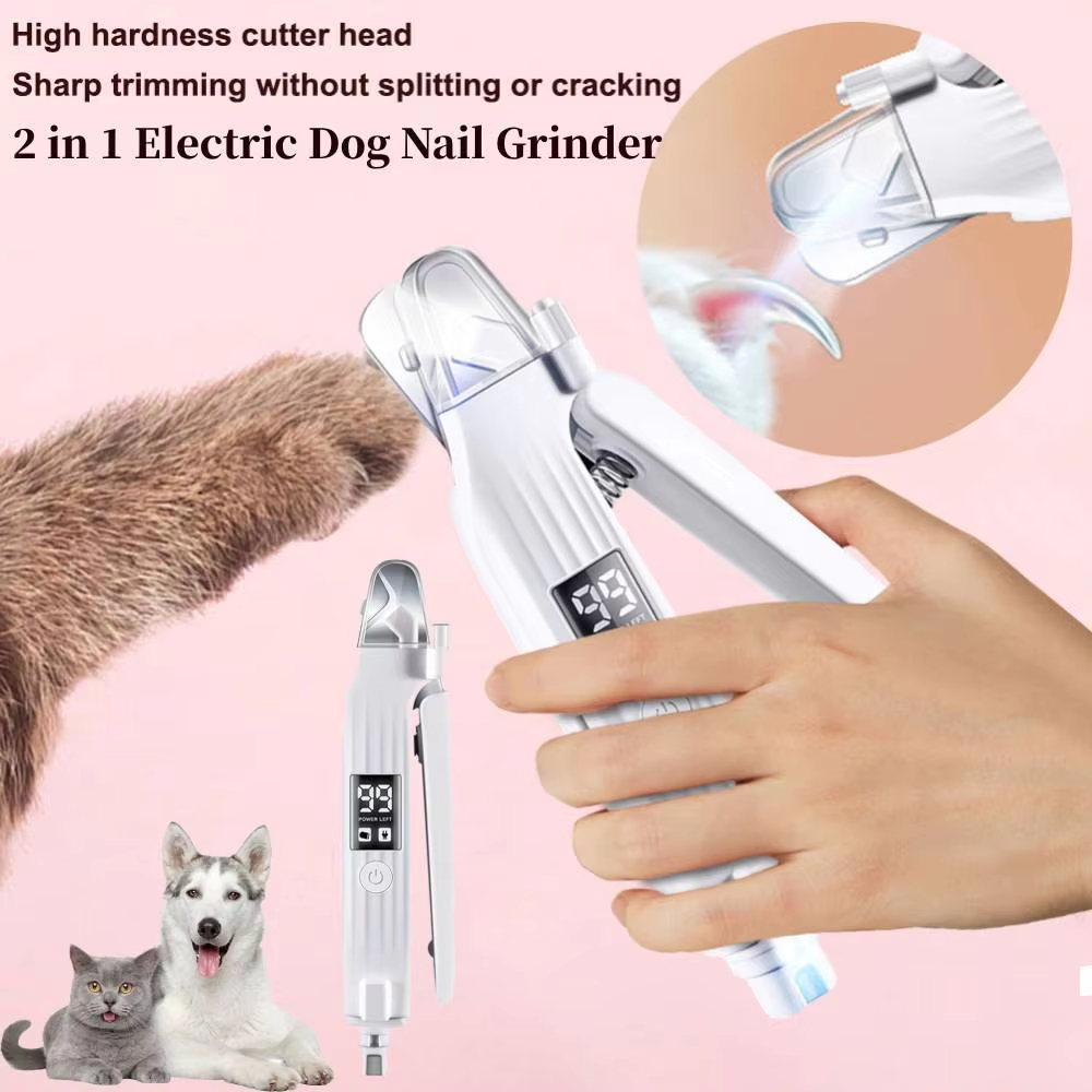 Cortauñas eléctrico 2 en 1 par - Pet Nail Grinder reseña y precio