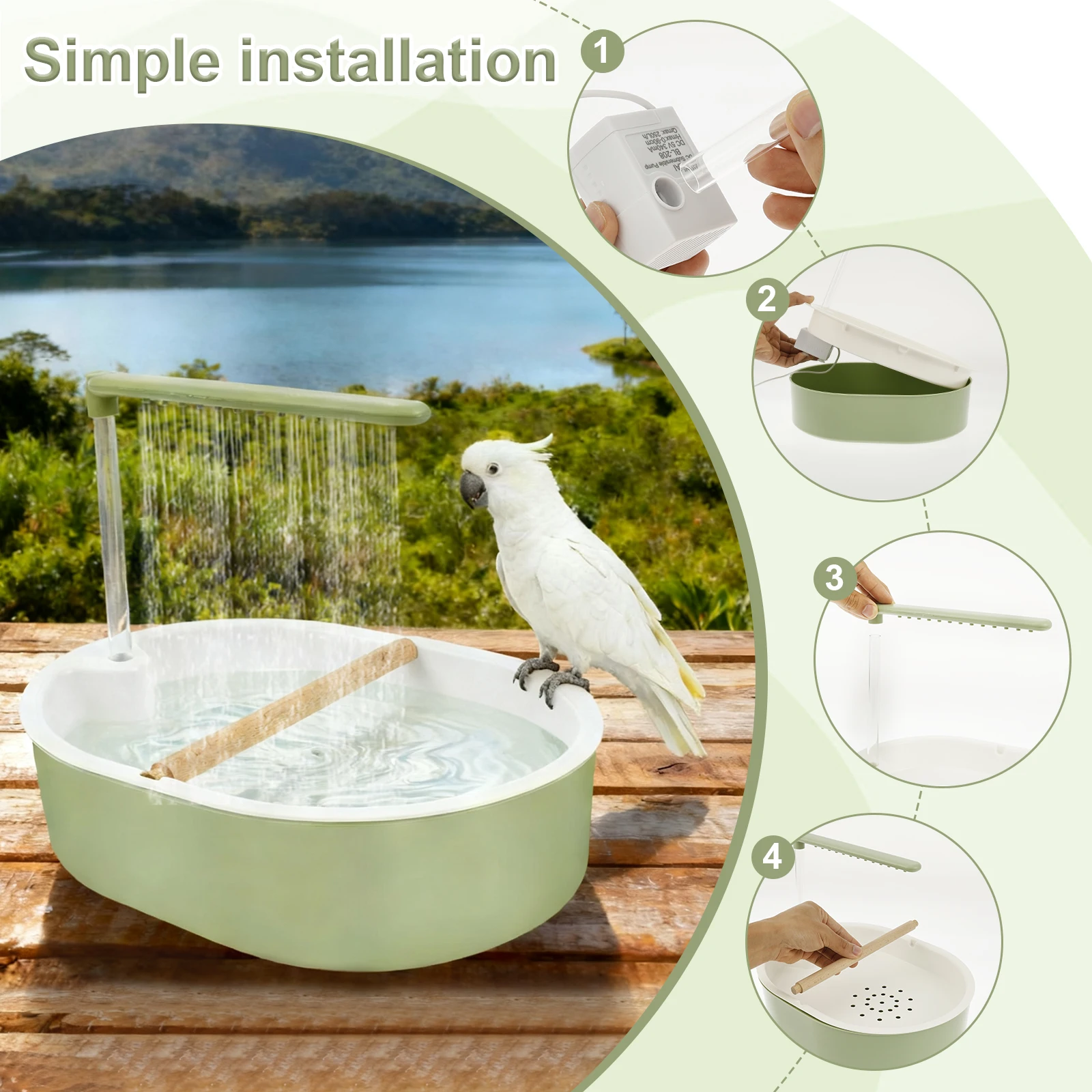 Bañera Automática para Aves, F - Pet Supplies Plus reseña y precio