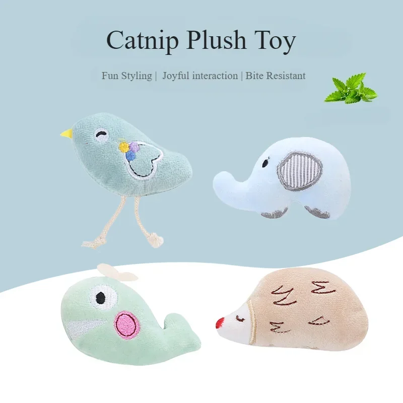 Lindo elefante erizo pájaro en - Catnip Toys reseña y precio