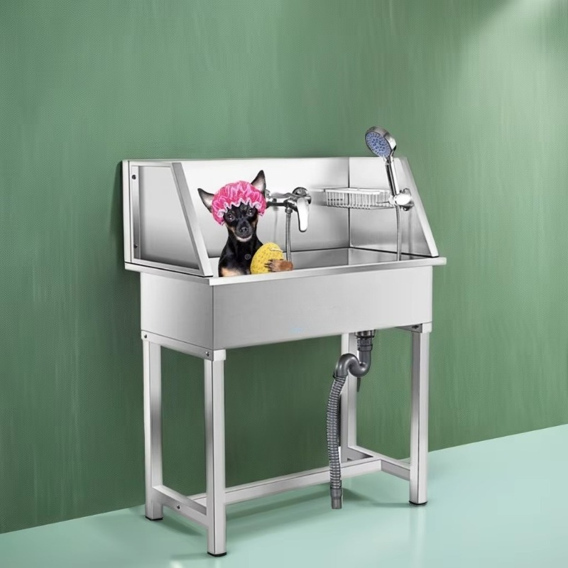 Bañera para Perros de Acero In - Pet Supplies Wash Station reseña y precio