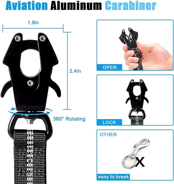 Correas reflectantes que absor - Retractable Dog Leash reseña y precio