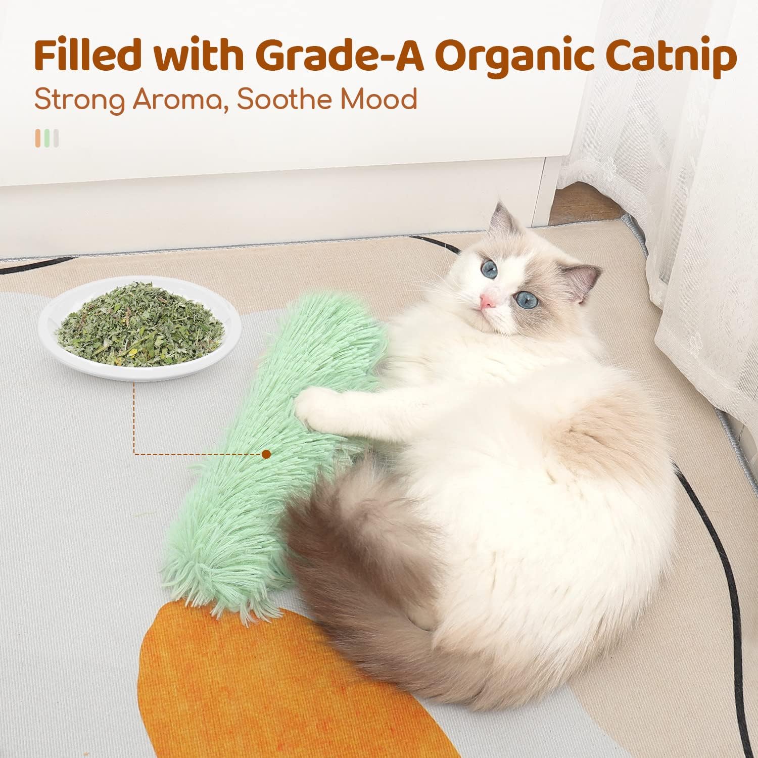 Almohadas de juguete para gato - Catnip Toys reseña y precio